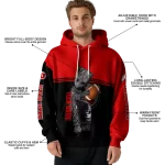 customized utah utes baby groot red black hoodie best selling
