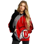 customized utah utes minimalist design red black hoodie best selling