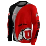 customized utah utes minimalist design red black hoodie best selling