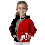customized utah utes minimalist design red black hoodie best selling