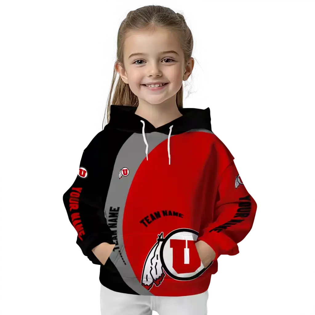 customized utah utes minimalist design red black hoodie top rated customized utah utes minimalist design red black hoodie top rated