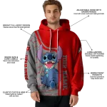 customized utah utes stitch red hoodie best selling