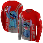 customized utah utes stitch red hoodie best selling