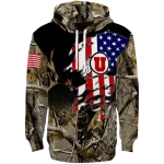 customized utah utes tree camo hoodie best selling