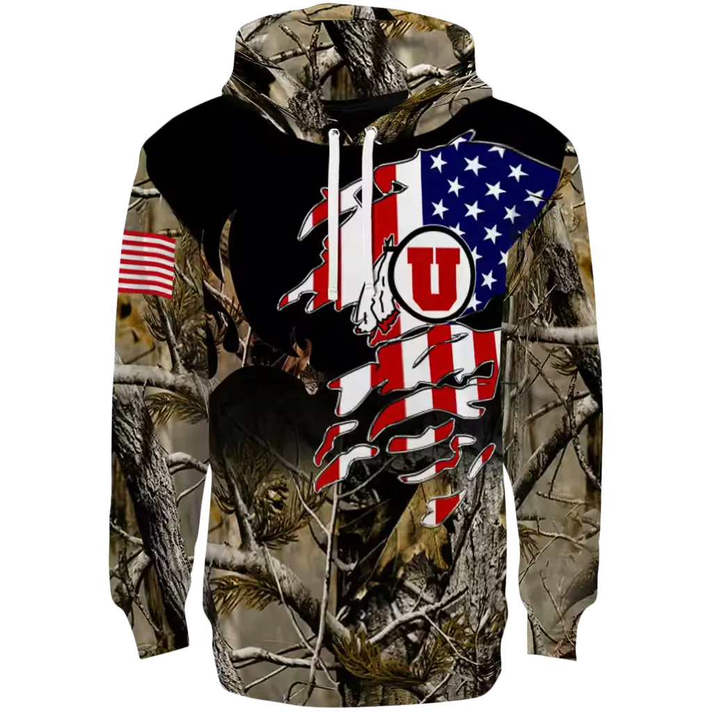 customized utah utes tree camo hoodie best selling customized utah utes tree camo hoodie best selling