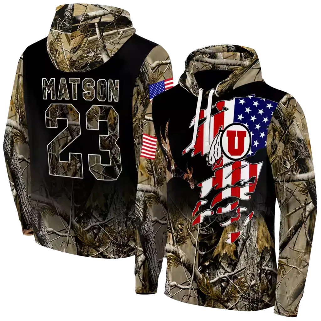 customized utah utes tree camo hoodie fashion forward customized utah utes tree camo hoodie fashion forward