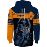 customized utep miners grim reaper blue black hoodie best selling