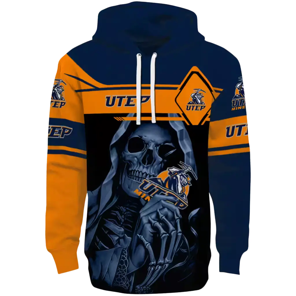 customized utep miners grim reaper blue black hoodie best selling customized utep miners grim reaper blue black hoodie best selling