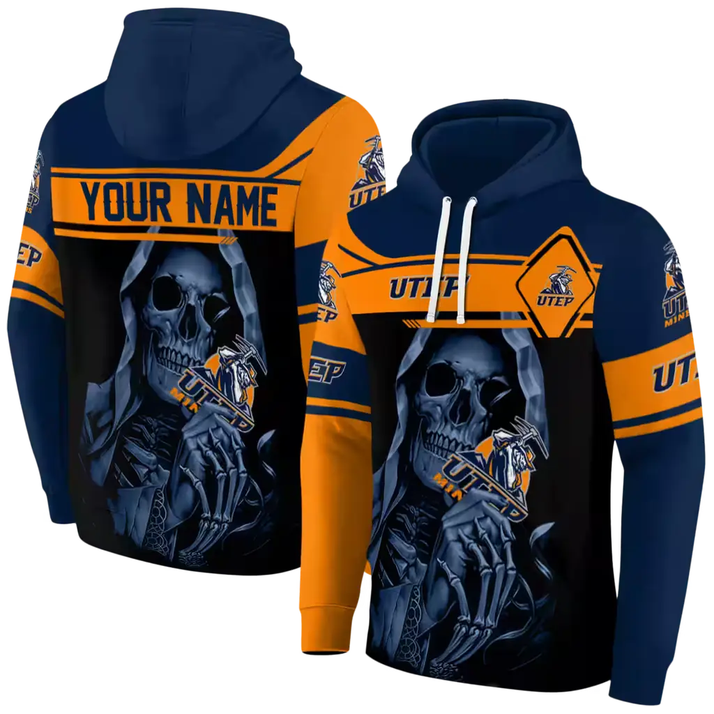 customized utep miners grim reaper blue black hoodie fashion forward customized utep miners grim reaper blue black hoodie fashion forward