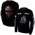 customized utep miners punisher skull black hoodie best selling