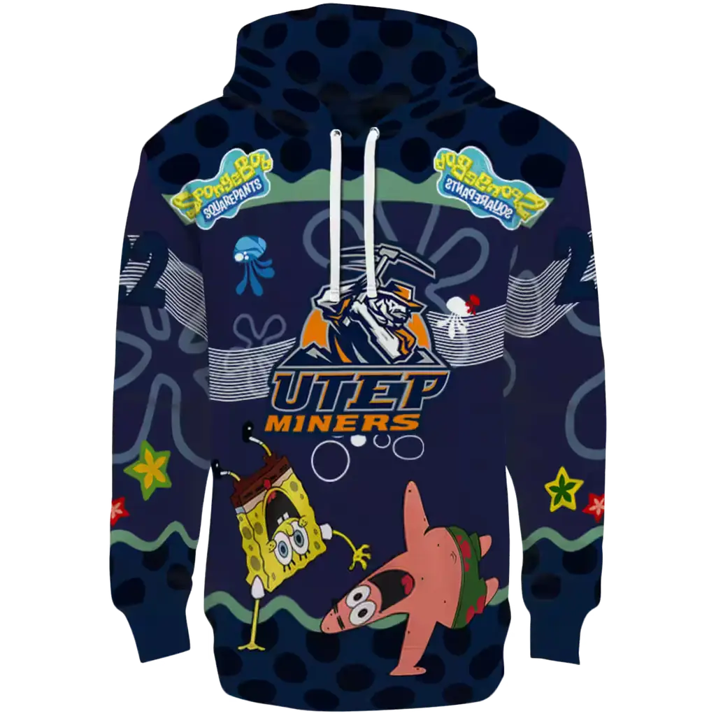 customized utep miners spongebob patrick star blue navy hoodie best selling customized utep miners spongebob patrick star blue navy hoodie best selling