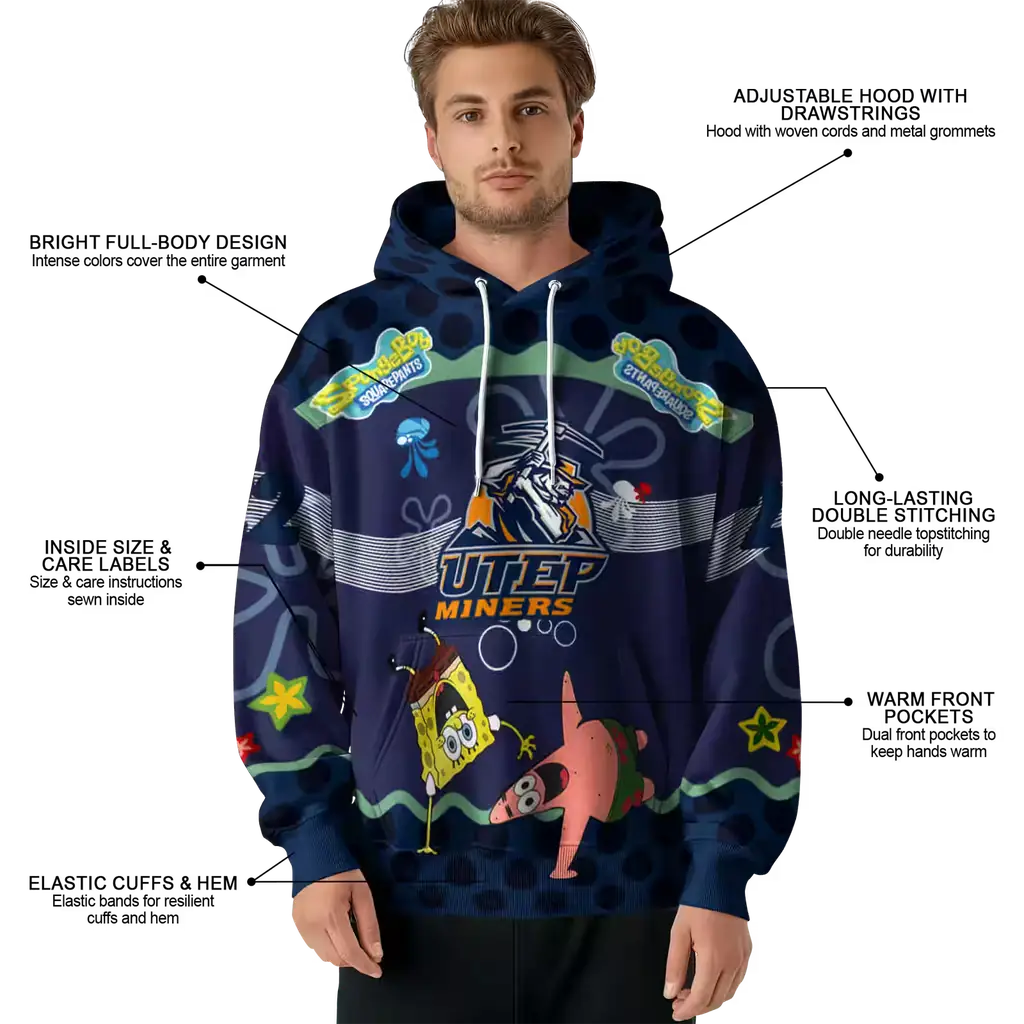 customized utep miners spongebob patrick star blue navy hoodie latest model customized utep miners spongebob patrick star blue navy hoodie latest model