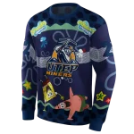 customized utep miners spongebob patrick star blue navy hoodie best selling
