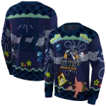 customized utep miners spongebob patrick star blue navy hoodie best selling