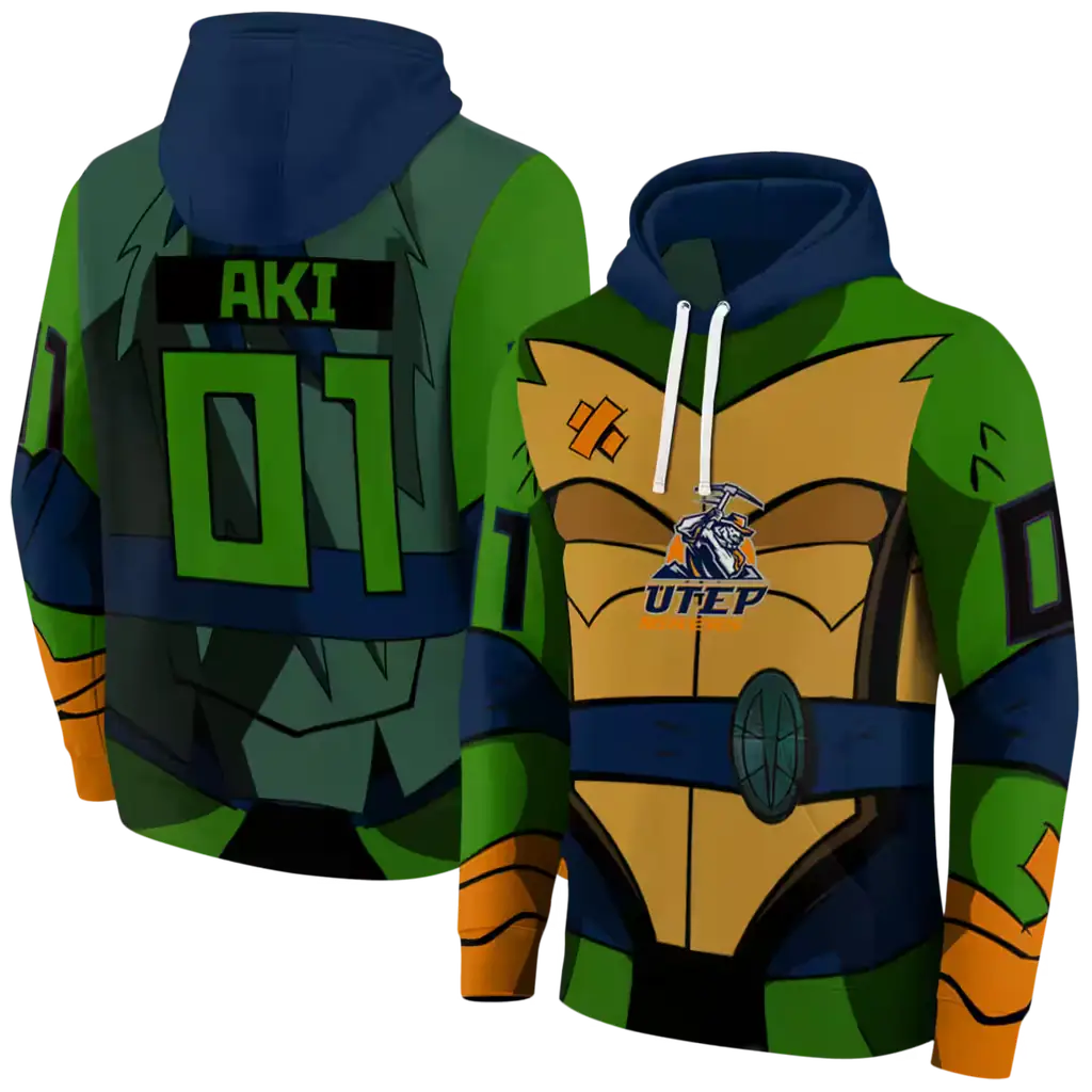 customized utep miners superhero armor blue green hoodie fashion forward customized utep miners superhero armor blue green hoodie fashion forward