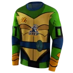 customized utep miners superhero armor blue green hoodie best selling