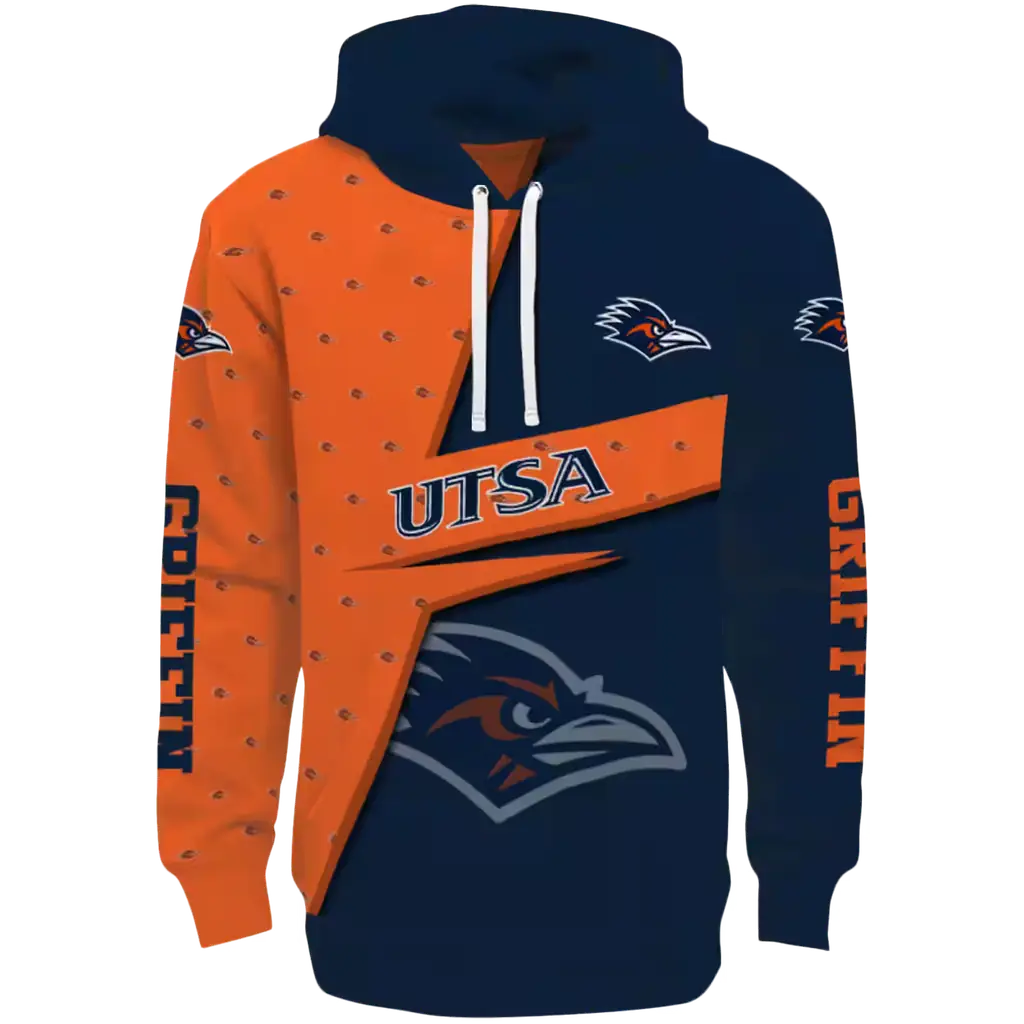 customized utsa roadrunners abstract shape orange hoodie best selling customized utsa roadrunners abstract shape orange hoodie best selling