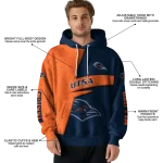 customized utsa roadrunners abstract shape orange hoodie best selling