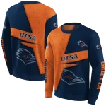 customized utsa roadrunners abstract shape orange hoodie best selling
