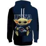 customized utsa roadrunners baby yoda orange black hoodie best selling