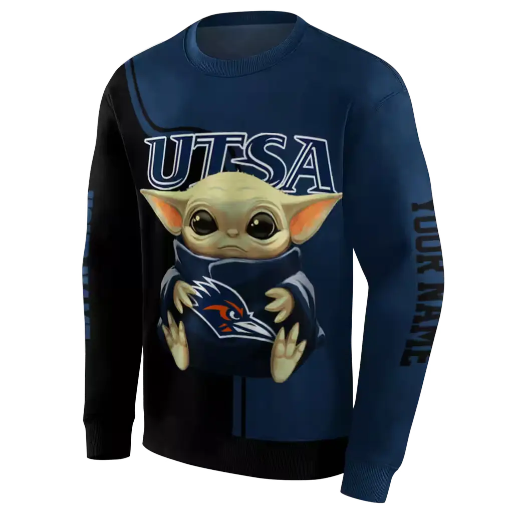 customized utsa roadrunners baby yoda orange black hoodie new arrival customized utsa roadrunners baby yoda orange black hoodie new arrival