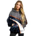 customized utsa roadrunners hexagonal mesh orange black gray hoodie best selling
