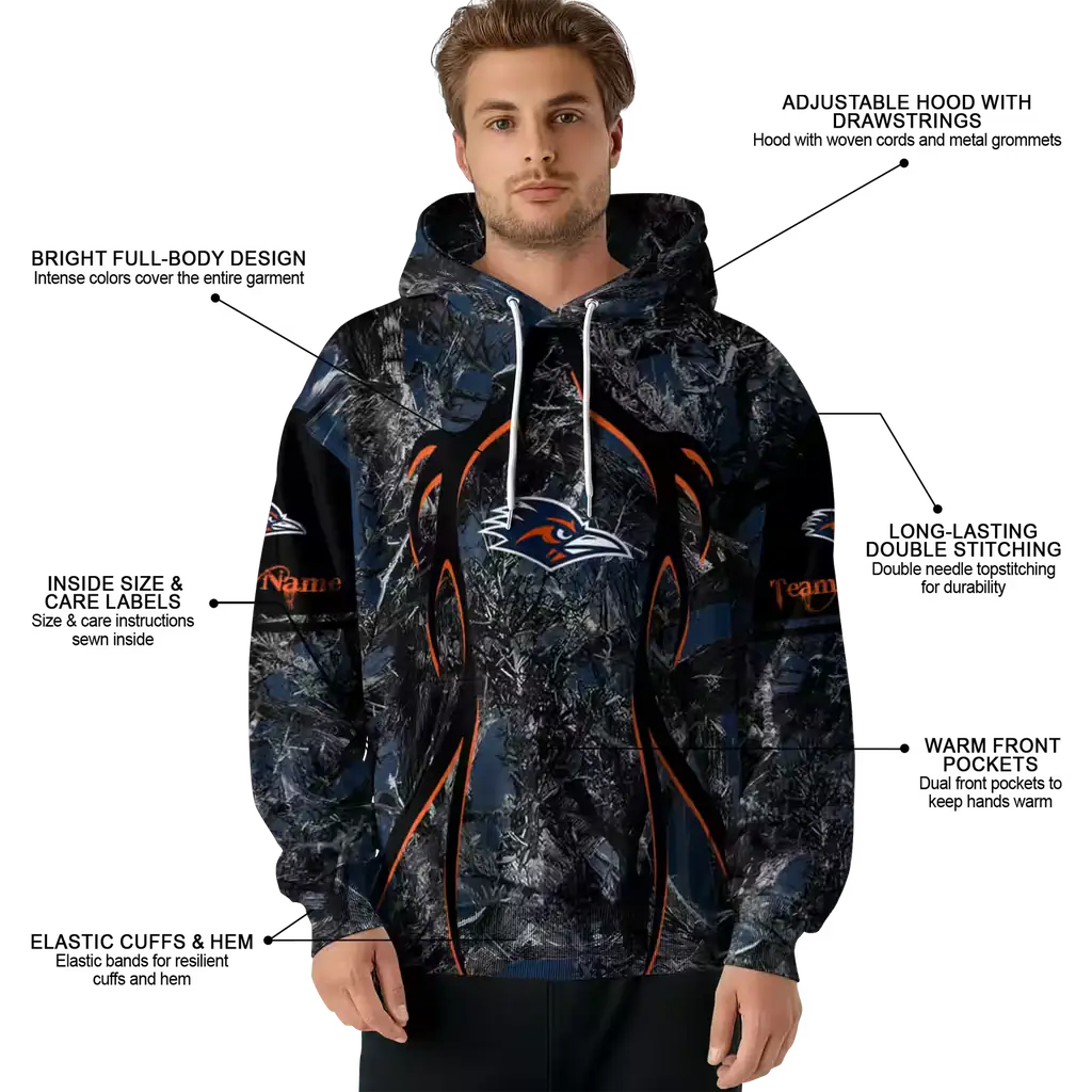 customized utsa roadrunners hunting theme orange black hoodie latest model customized utsa roadrunners hunting theme orange black hoodie latest model