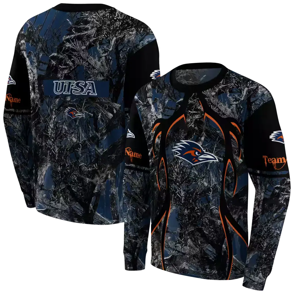 customized utsa roadrunners hunting theme orange black hoodie premium grade customized utsa roadrunners hunting theme orange black hoodie premium grade