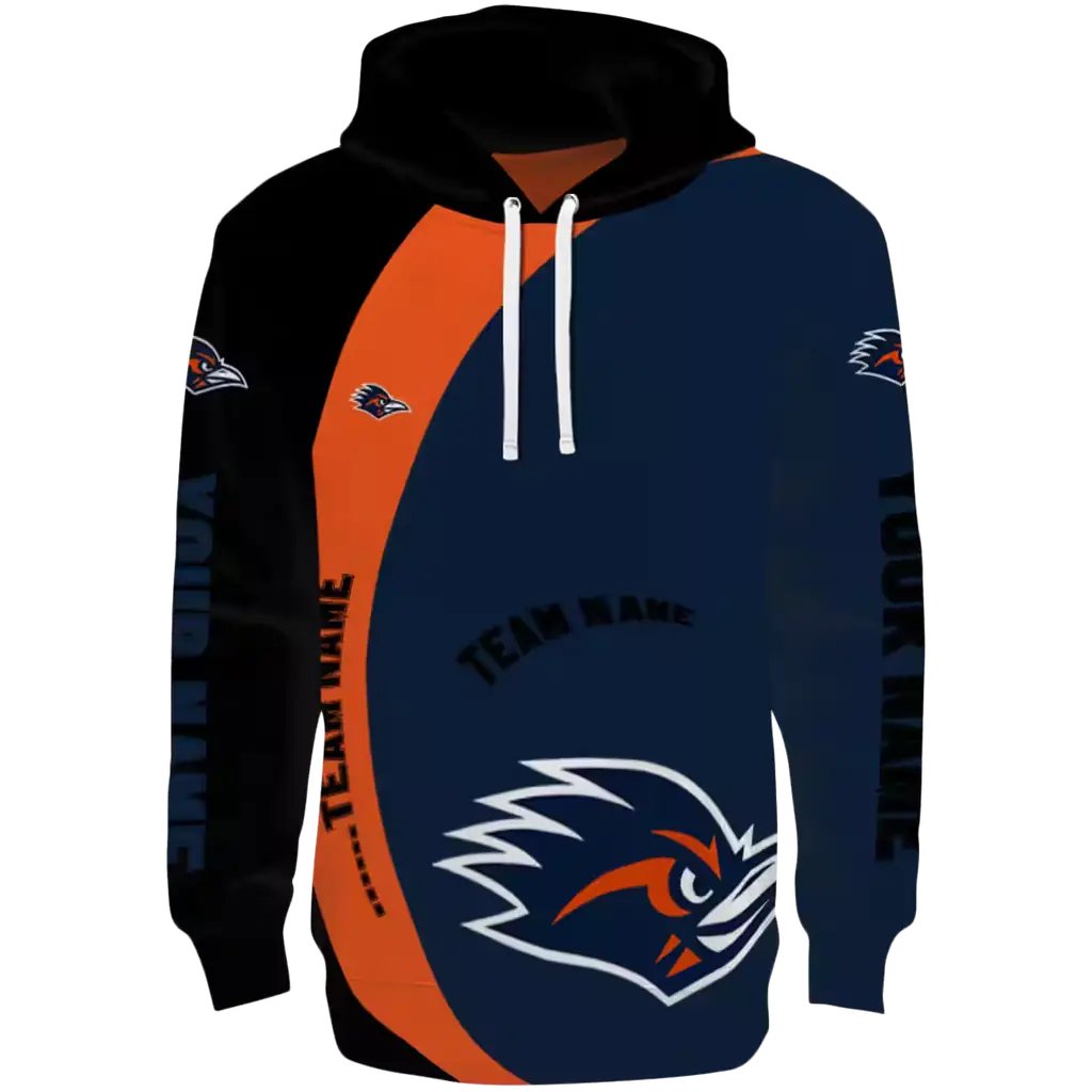 customized utsa roadrunners minimalist design orange black hoodie best selling customized utsa roadrunners minimalist design orange black hoodie best selling
