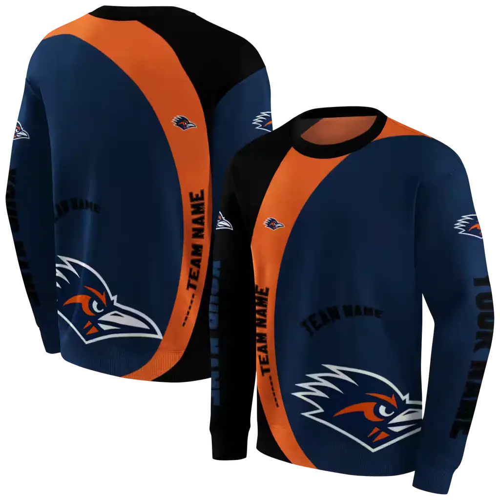 customized utsa roadrunners minimalist design orange black hoodie premium grade customized utsa roadrunners minimalist design orange black hoodie premium grade