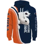 customized utsa roadrunners peeking snoopy orange hoodie best selling