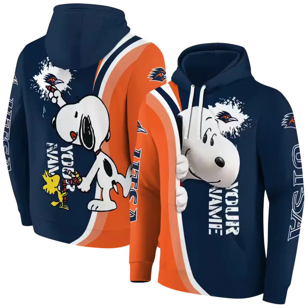 customized utsa roadrunners peeking snoopy orange hoodie fashion forward customized utsa roadrunners peeking snoopy orange hoodie fashion forward