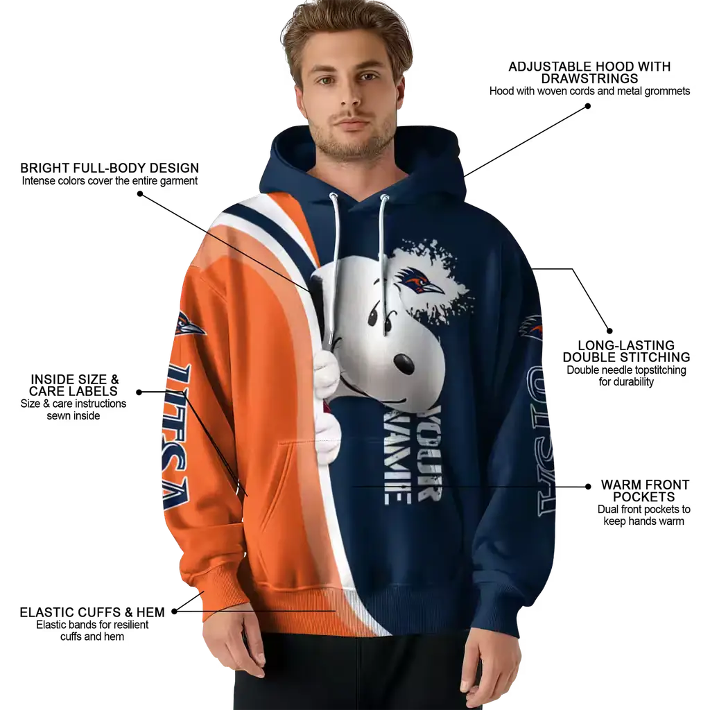 customized utsa roadrunners peeking snoopy orange hoodie latest model customized utsa roadrunners peeking snoopy orange hoodie latest model