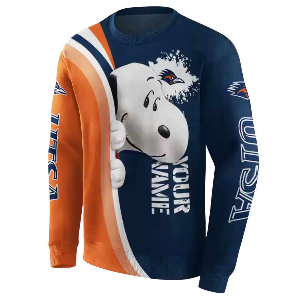 customized utsa roadrunners peeking snoopy orange hoodie new arrival customized utsa roadrunners peeking snoopy orange hoodie new arrival