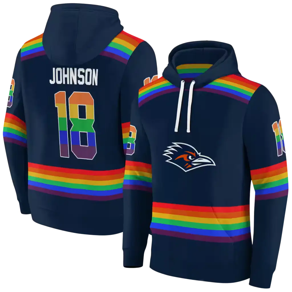 customized utsa roadrunners rainbow stripes orange hoodie fashion forward customized utsa roadrunners rainbow stripes orange hoodie fashion forward