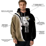 customized vanderbilt commodores peeking snoopy black hoodie best selling