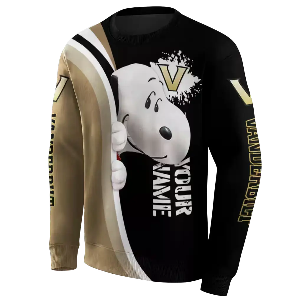 customized vanderbilt commodores peeking snoopy black hoodie new arrival customized vanderbilt commodores peeking snoopy black hoodie new arrival
