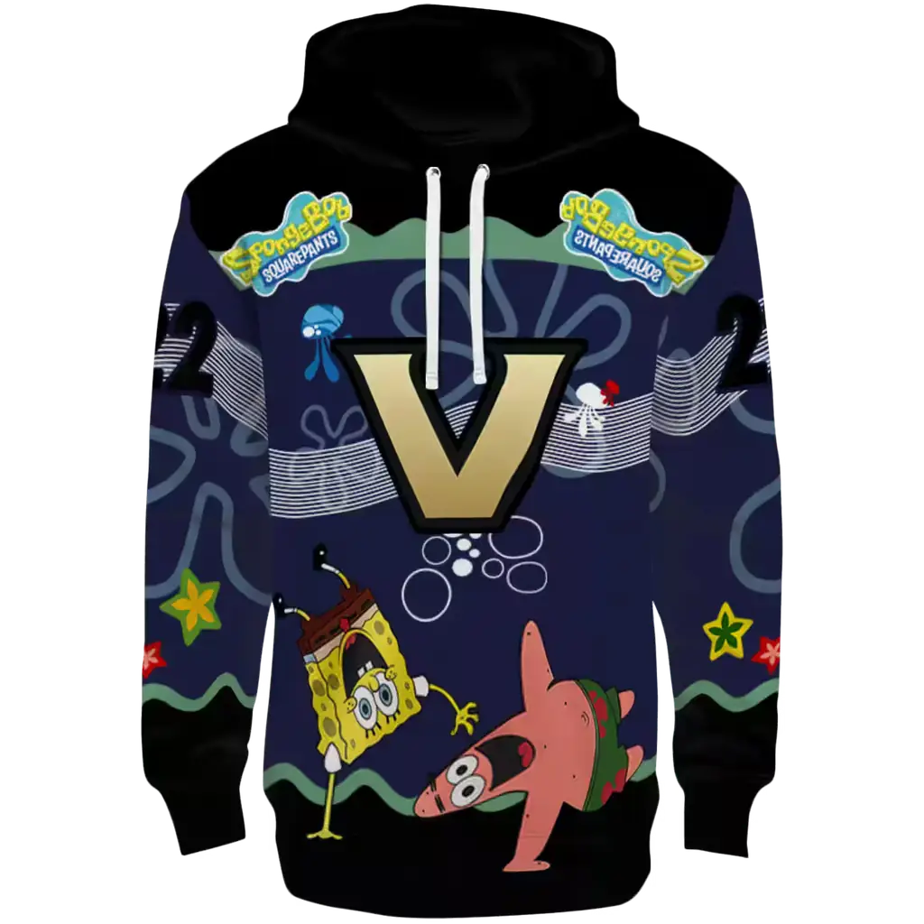 customized vanderbilt commodores spongebob patrick star black navy hoodie best selling customized vanderbilt commodores spongebob patrick star black navy hoodie best selling