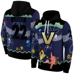 customized vanderbilt commodores spongebob patrick star black navy hoodie best selling