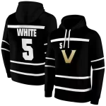 customized vanderbilt commodores striped pattern black hoodie best selling