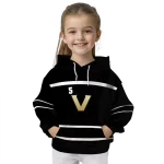 customized vanderbilt commodores striped pattern black hoodie best selling