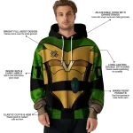customized vanderbilt commodores superhero armor black green hoodie best selling