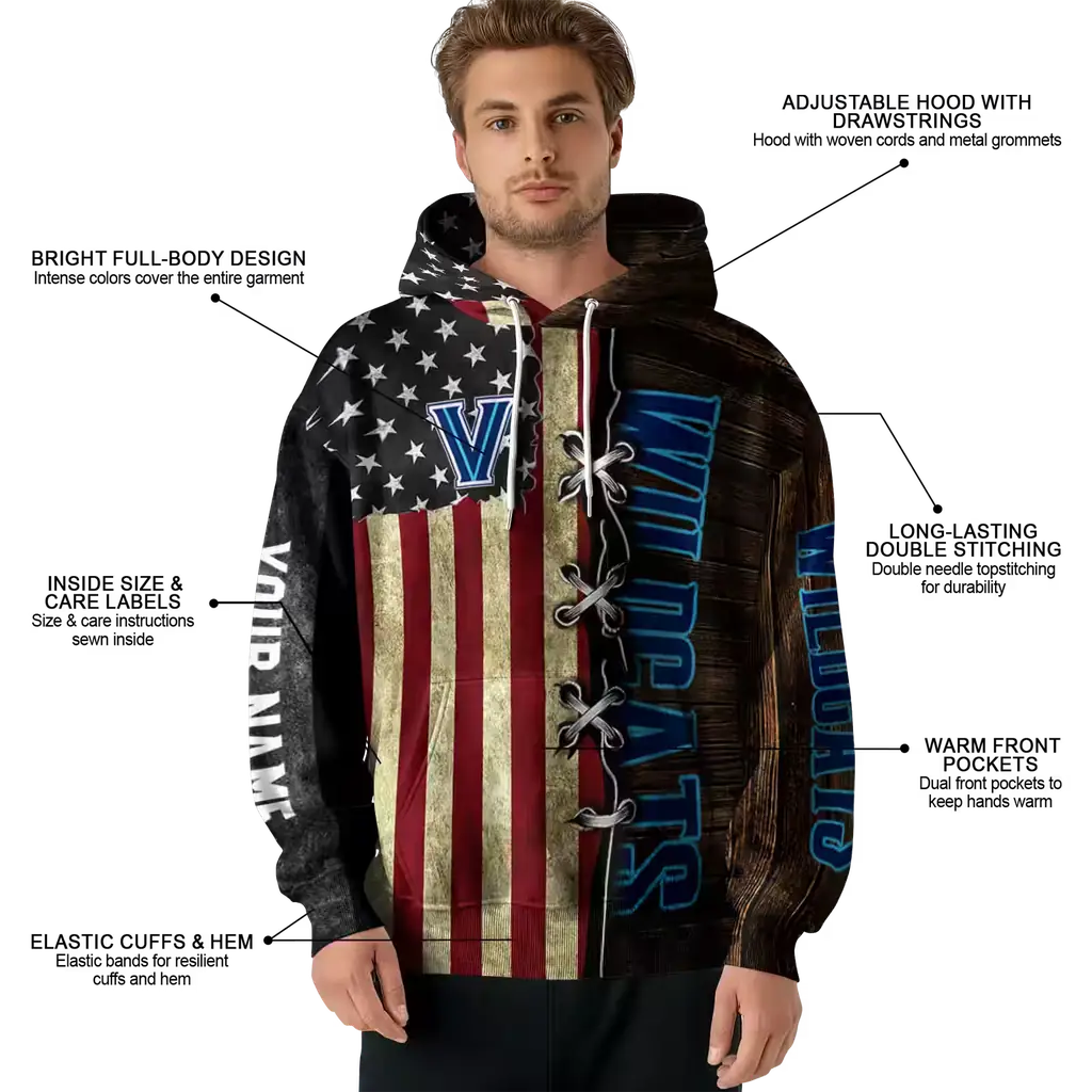 customized villanova wildcats american pride hoodie latest model customized villanova wildcats american pride hoodie latest model
