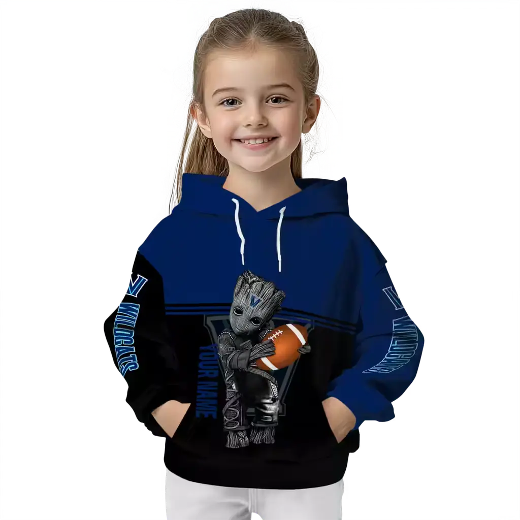customized villanova wildcats baby groot navy black hoodie top rated customized villanova wildcats baby groot navy black hoodie top rated