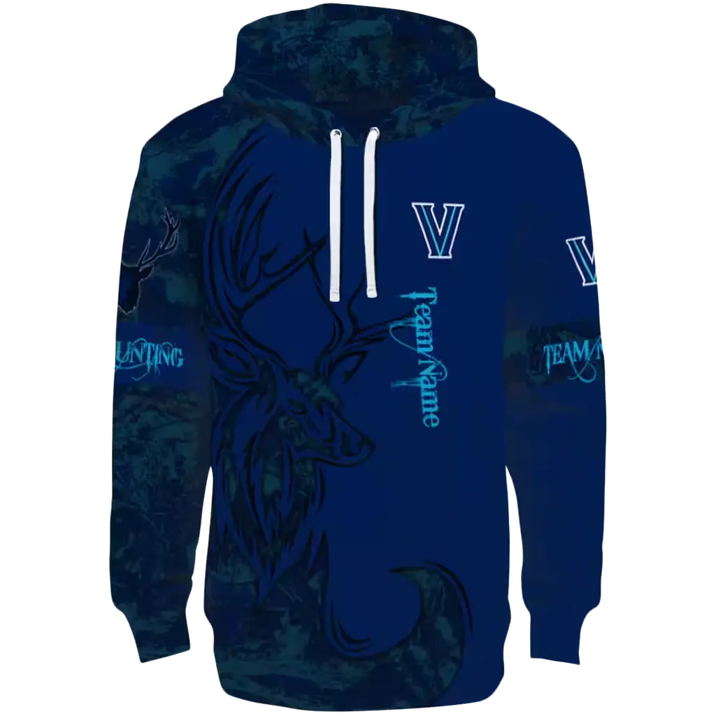 customized villanova wildcats deer silhouette navy hoodie best selling customized villanova wildcats deer silhouette navy hoodie best selling