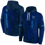 customized villanova wildcats deer silhouette navy hoodie best selling