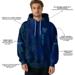 customized villanova wildcats deer silhouette navy hoodie best selling