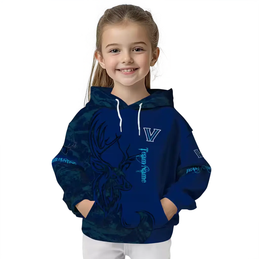 customized villanova wildcats deer silhouette navy hoodie top rated customized villanova wildcats deer silhouette navy hoodie top rated