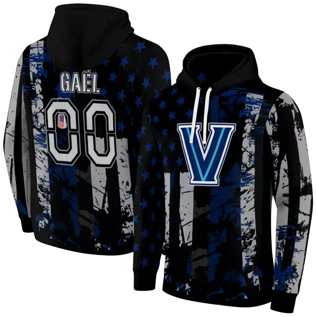 customized villanova wildcats distressed flag navy black hoodie fashion forward customized villanova wildcats distressed flag navy black hoodie fashion forward