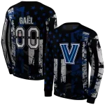 customized villanova wildcats distressed flag navy black hoodie best selling